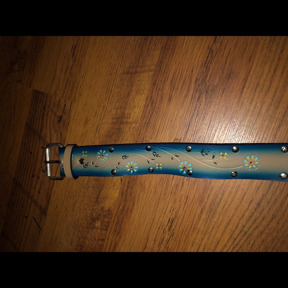 Floral Belt with Studs